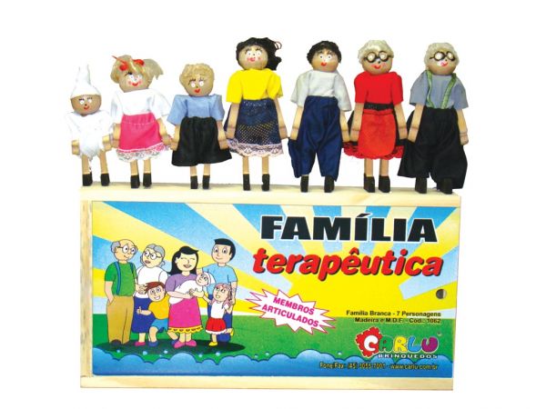 Família Terapêutica Branca 7 personagens